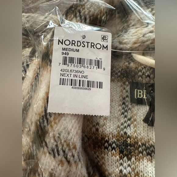 ✨Host Pick✨Blank NYC Plaid Lightweight Teddy Coat- Sz Medium - Picture 4 of 5